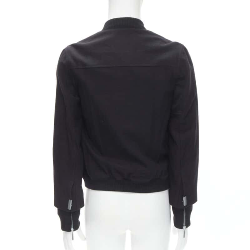 Balenciaga Black Wool Bomber Jacket Black Wool Never worn - Box View
