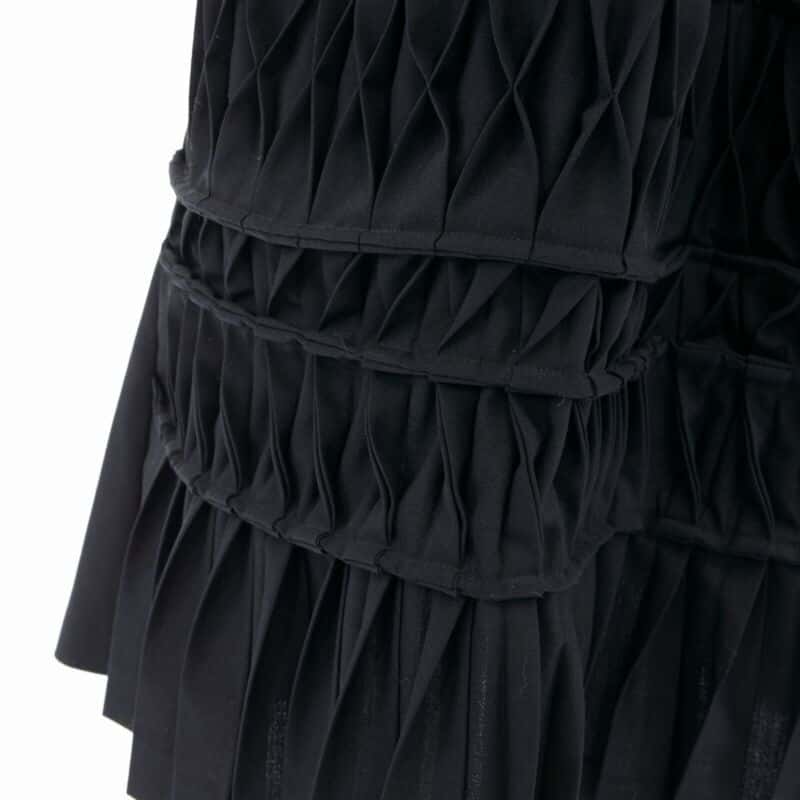 Junya Watanabe Origami Wrap Skirt Black Wool Never worn - Back View