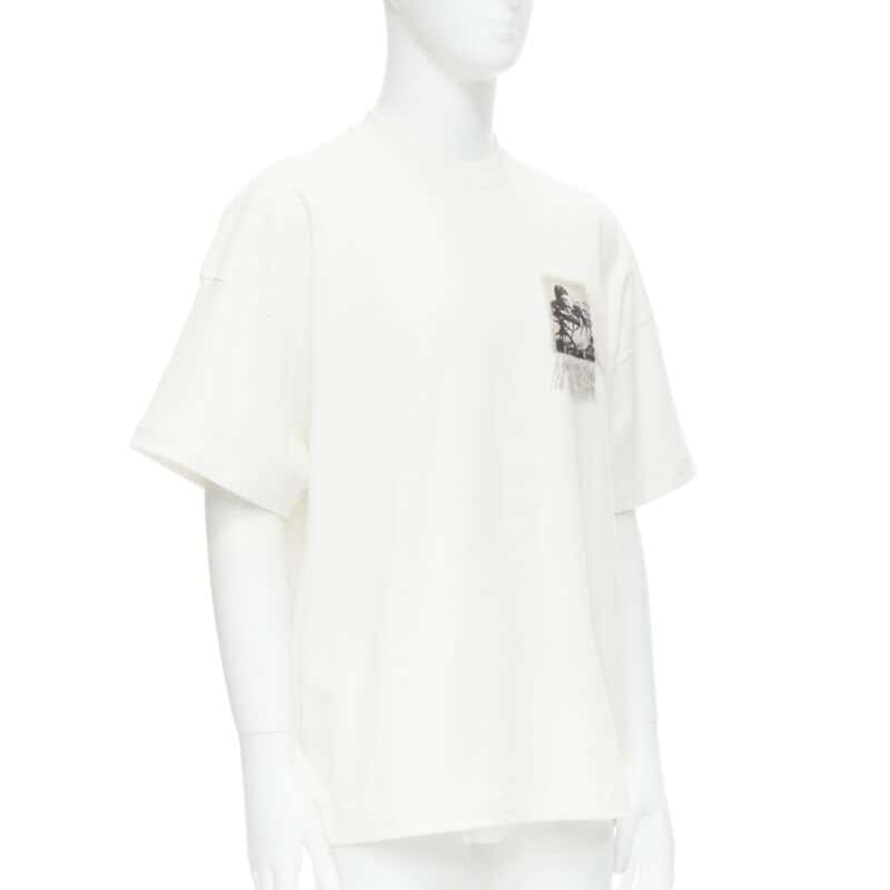 Jil Sander Photo Patch T-Shirt White Cotton Never worn, with tag - Inside View