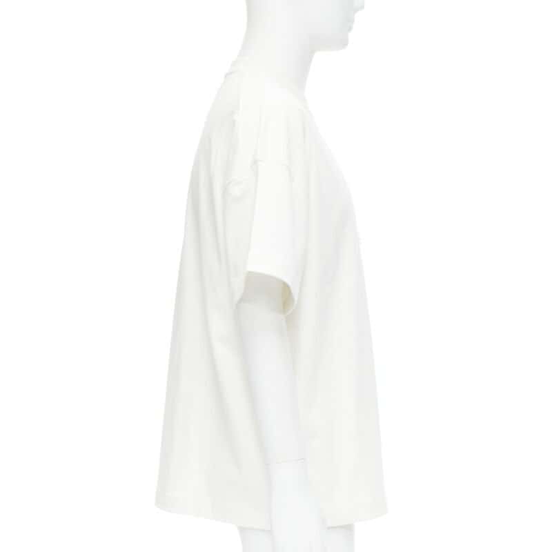 Jil Sander Photo Patch T-Shirt White Cotton Never worn, with tag - Model View