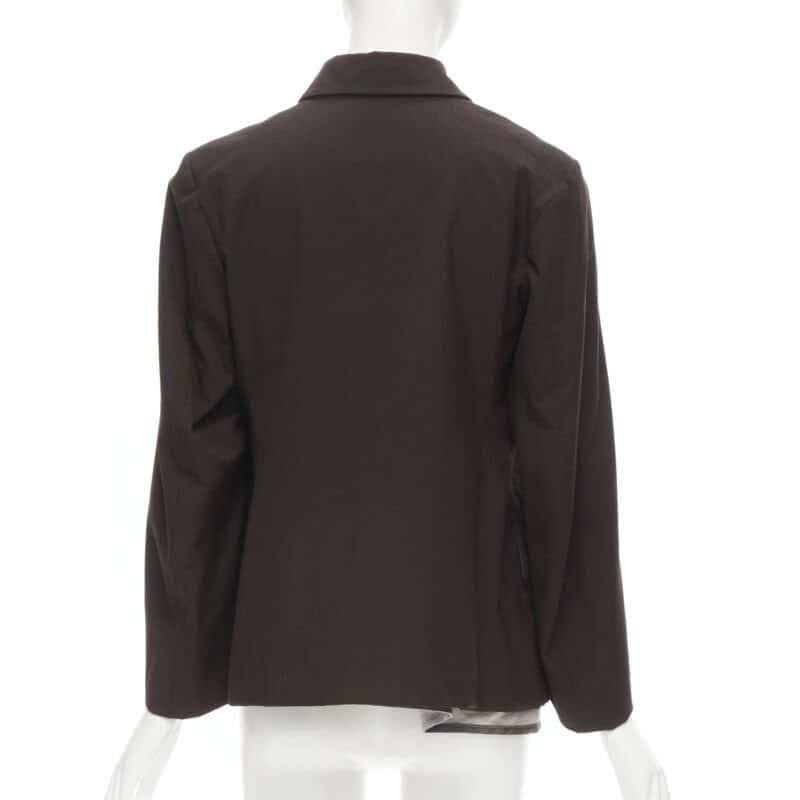 Comme Des Garcons Corset Vest Blazer Burgundy Cotton Never worn - Box View