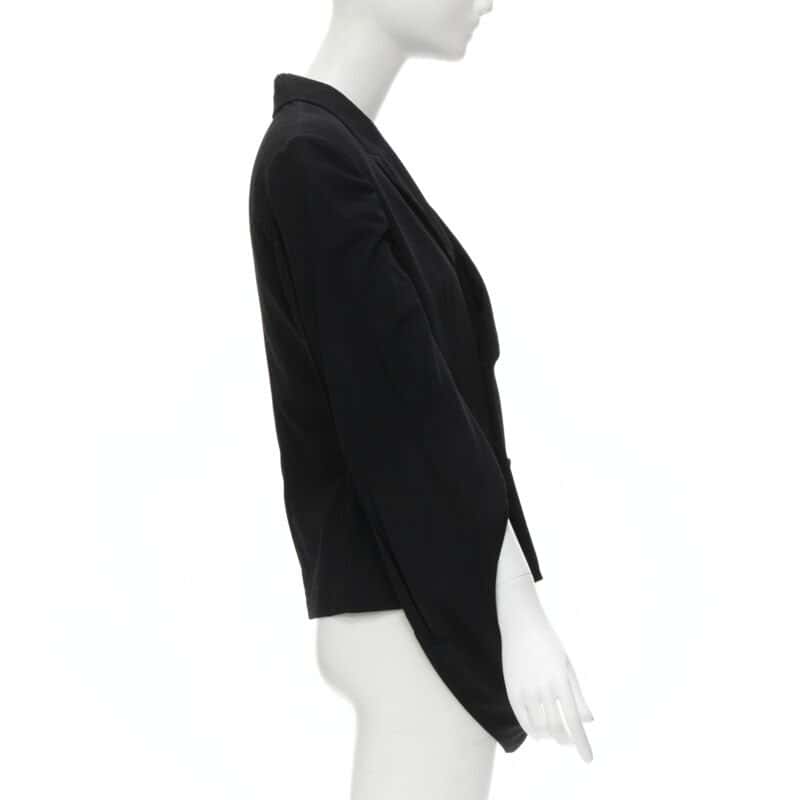 Comme Des Garcons Loop Sleeve Blazer Black Wool Never worn - Model View