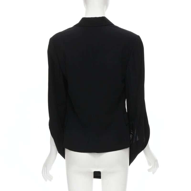 Comme Des Garcons Loop Sleeve Blazer Black Wool Never worn - Box View