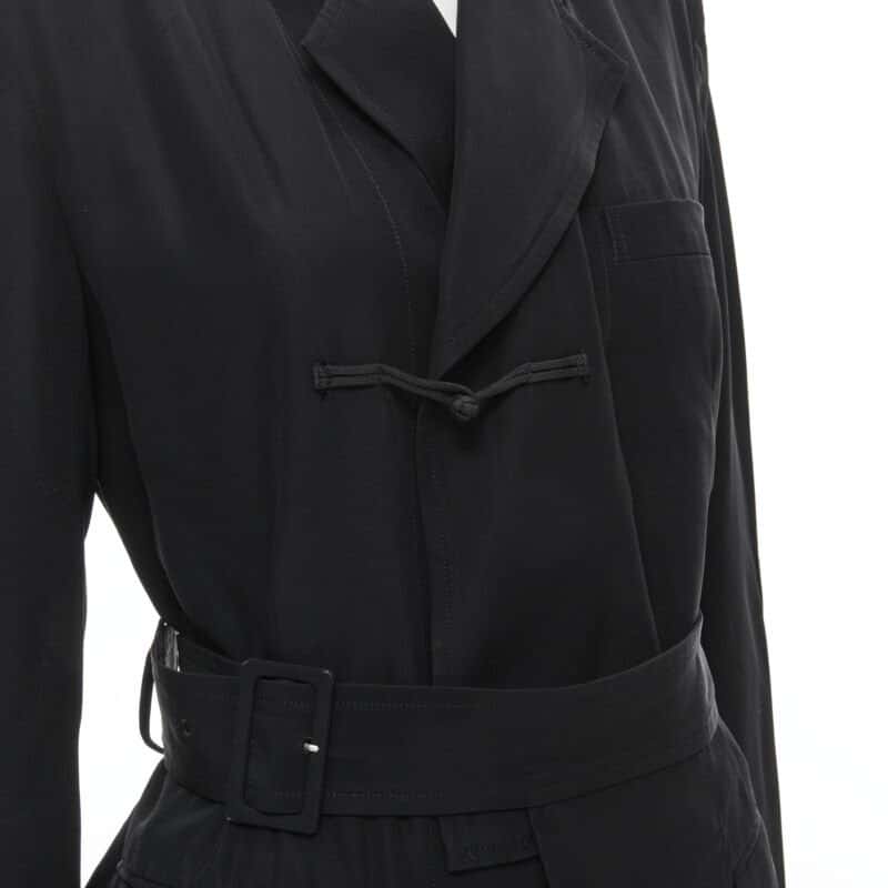 Comme Des Garcons Knot Hem Blazer Black Very good condition - Back View