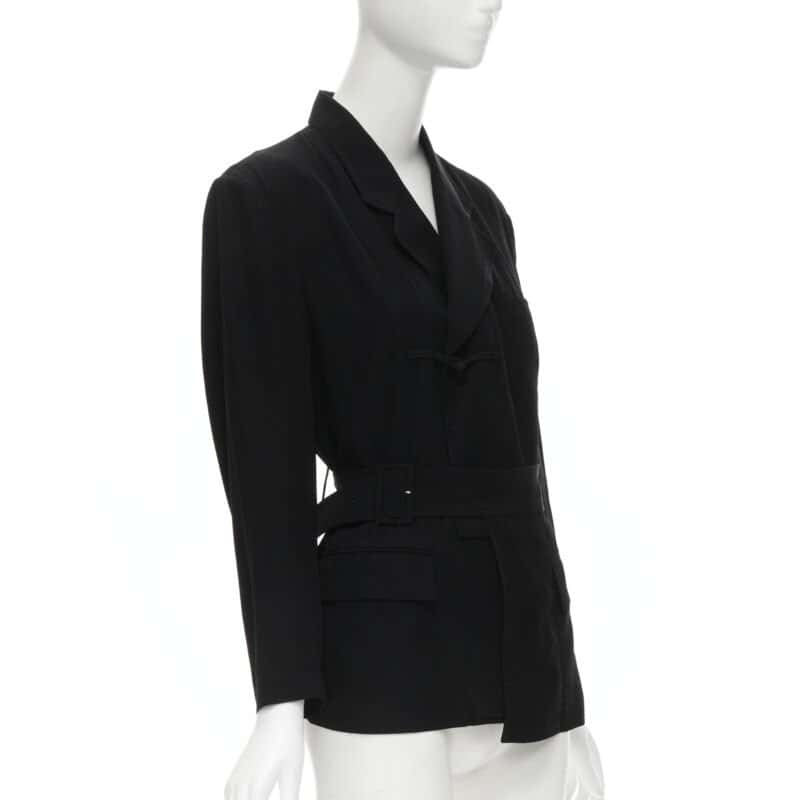 Comme Des Garcons Knot Hem Blazer Black Very good condition - Inside View