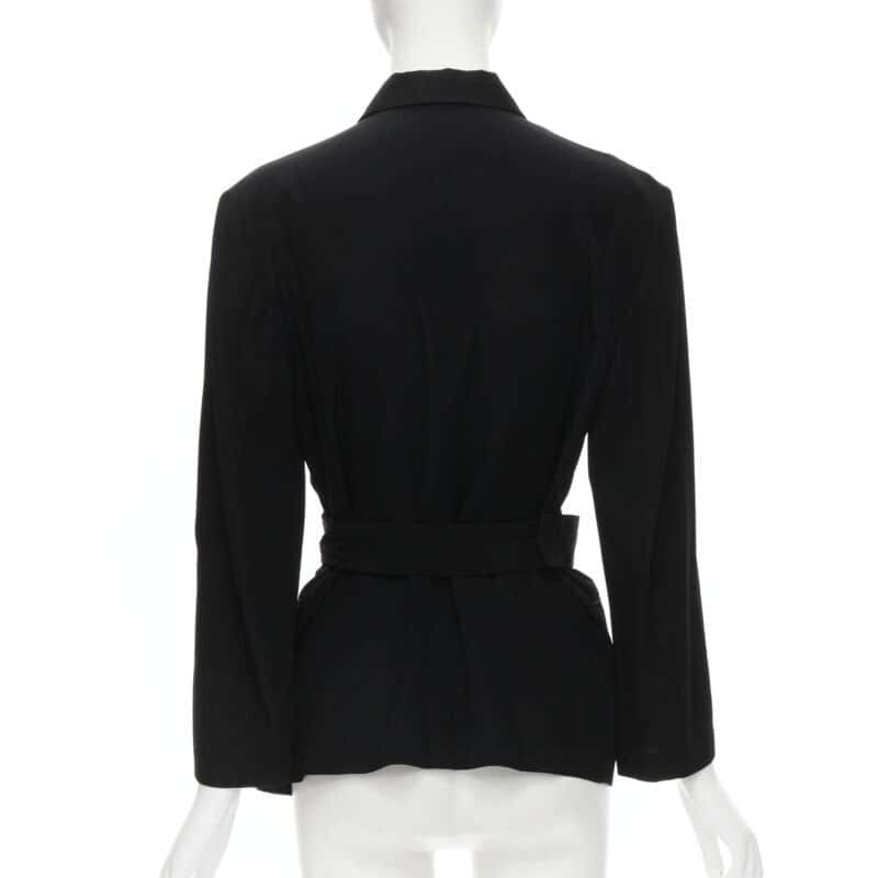 Comme Des Garcons Knot Hem Blazer Black Very good condition - Box View