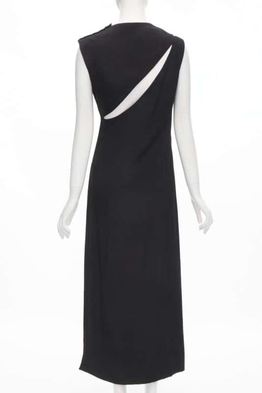 Gres Slit Cutout Dress Black Polyester Never worn - Box View