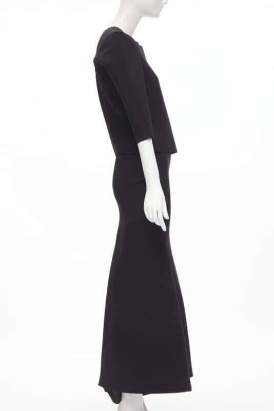 Junya Watanabe Scuba Mermaid Dress Black Polyester Very good condition - Model View