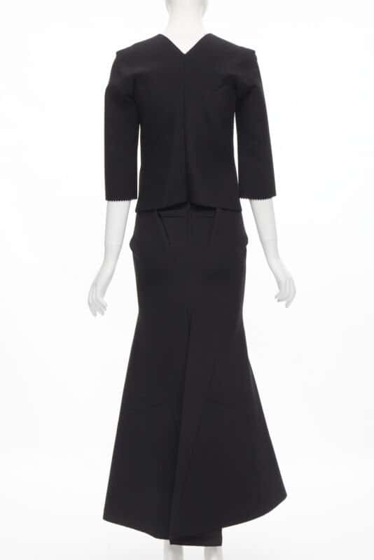 Junya Watanabe Scuba Mermaid Dress Black Polyester Very good condition - Box View
