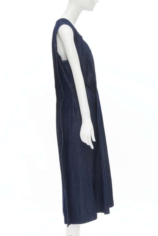 Comme Des Garcons Pinched Seam Dress Blue Never worn - Model View