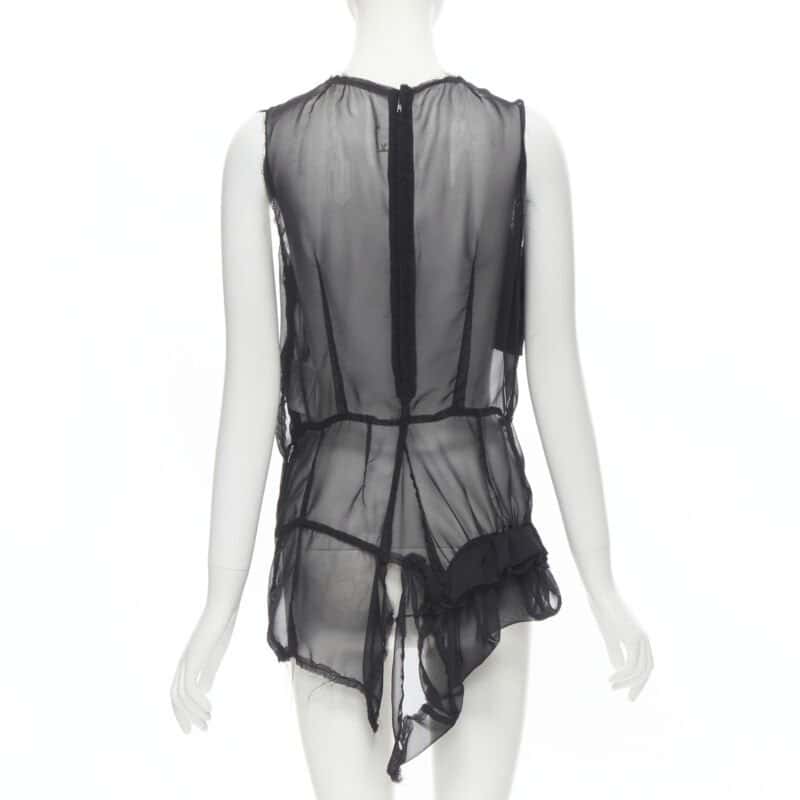 Comme Des Garcons Velvet Patchwork Vest Black Cotton Never worn - Box View