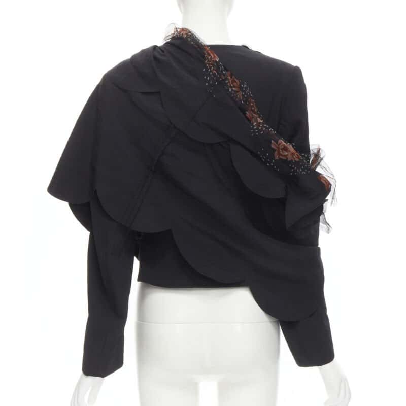 Comme Des Garcons Rose Tulle Blazer Black Polyester Never worn - Box View