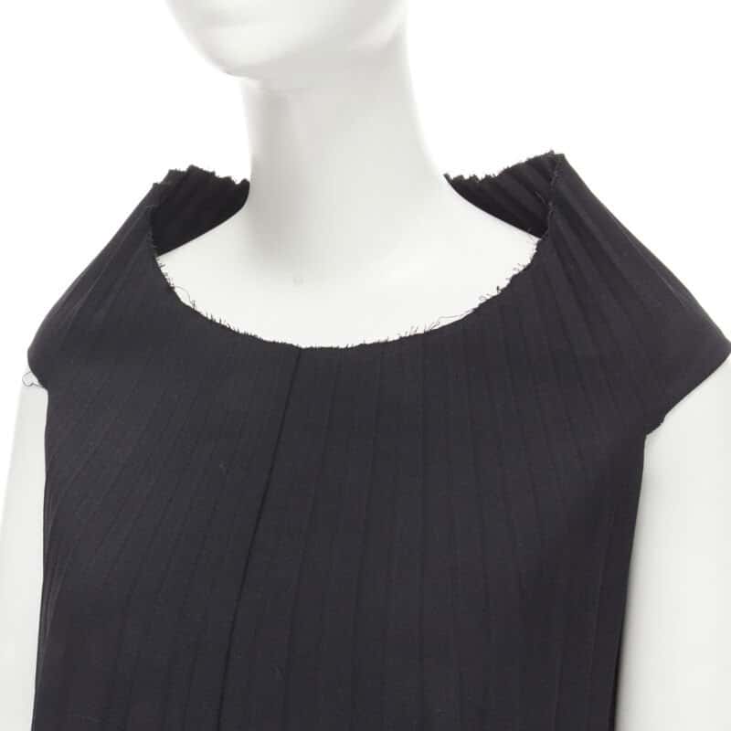 Junya Watanabe Accordion Dress Black Cotton Never worn - Back View