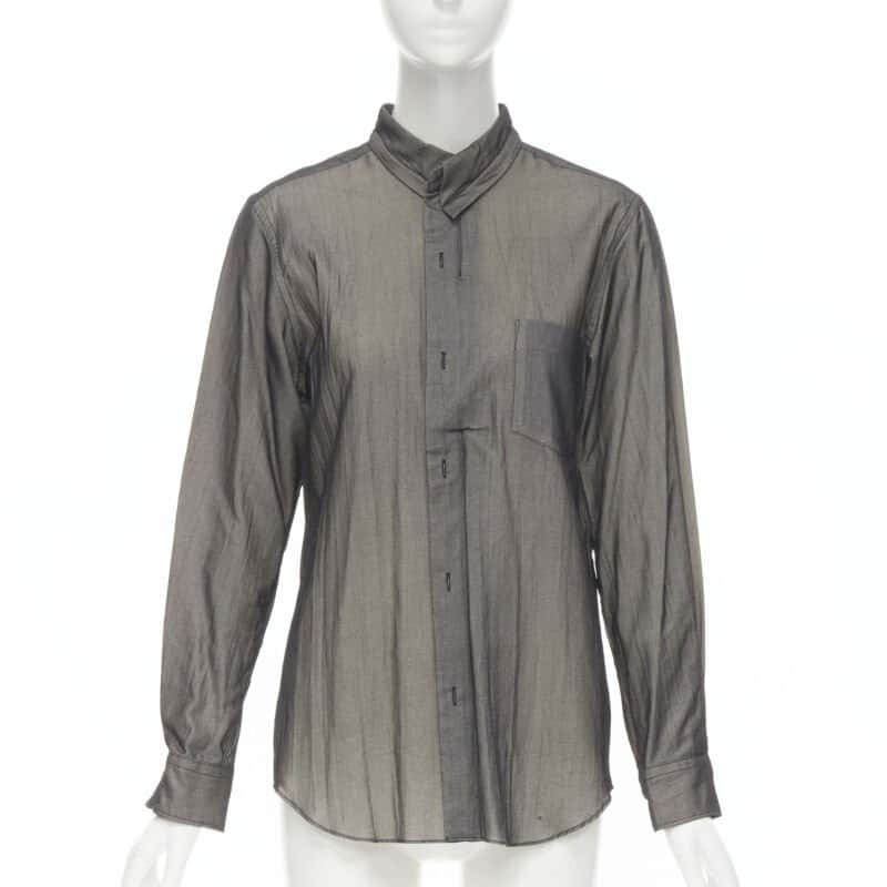 Comme Des Garcons Trompe L’oeil Shirt Black Cotton Never worn - Front View