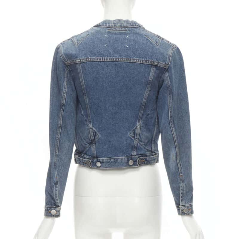 Maison Martin Margiela Denim Pinched Collar Jacket Blue Never worn - Box View