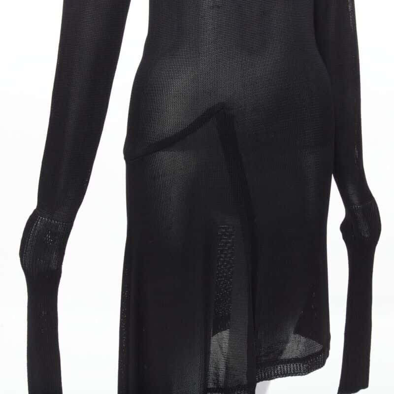 Comme Des Garcons Angular Sweater Dress Black Polyester Never worn - Back View