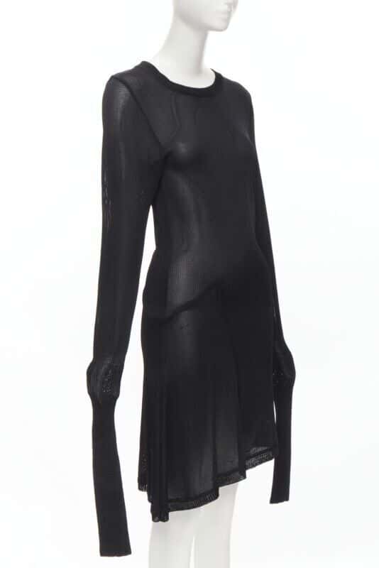 Comme Des Garcons Angular Sweater Dress Black Polyester Never worn - Inside View