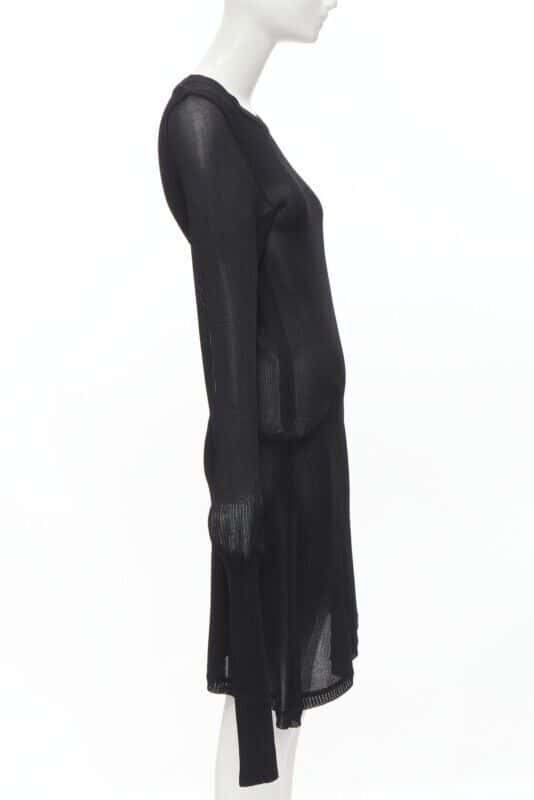 Comme Des Garcons Angular Sweater Dress Black Polyester Never worn - Model View