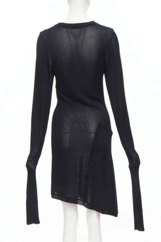 Comme Des Garcons Angular Sweater Dress Black Polyester Never worn - Box View