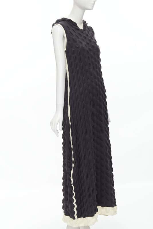 Issey Miyake Egg Carton Dress Black Polyester Very good condition - Inside View
