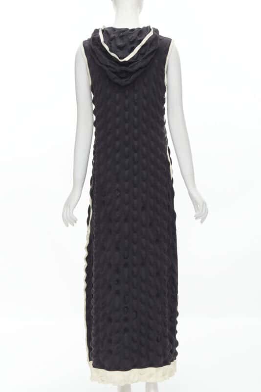 Issey Miyake Egg Carton Dress Black Polyester Very good condition - Box View