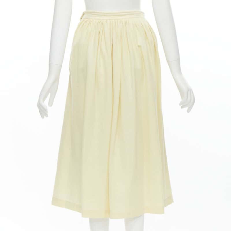 Comme Des Garcons Lattice Embroidery Skirt Beige Wool Never worn - Box View