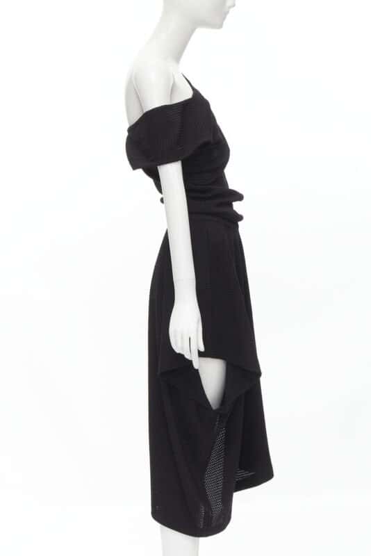 Comme Des Garcons Handkerchief Dress Black Polyester Never worn - Box View