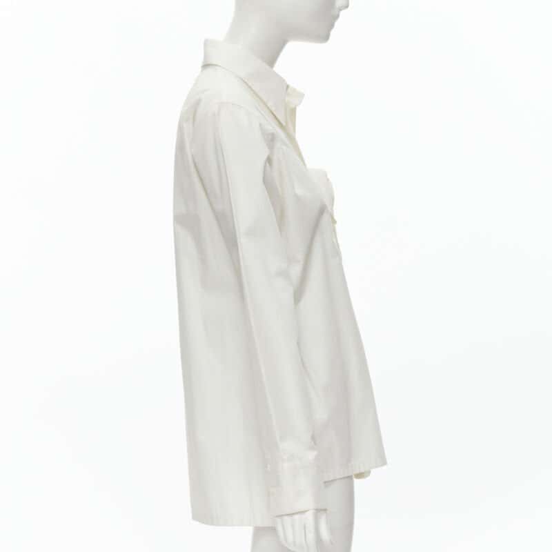 Yohji Yamamoto Knife Pleat Shirt White Cotton Good condition - Model View
