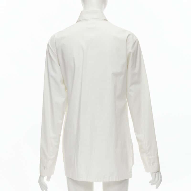 Yohji Yamamoto Knife Pleat Shirt White Cotton Good condition - Box View