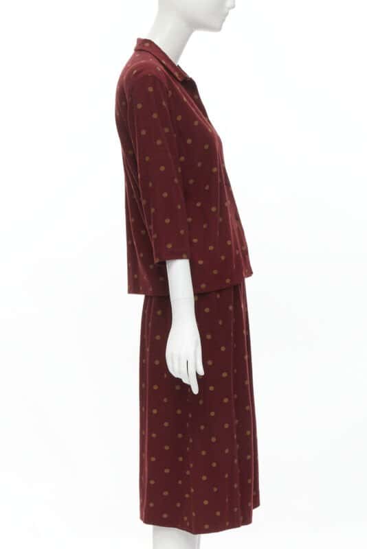 Comme Des Garcons Polka Babydoll Set Red Cotton Never worn - Model View