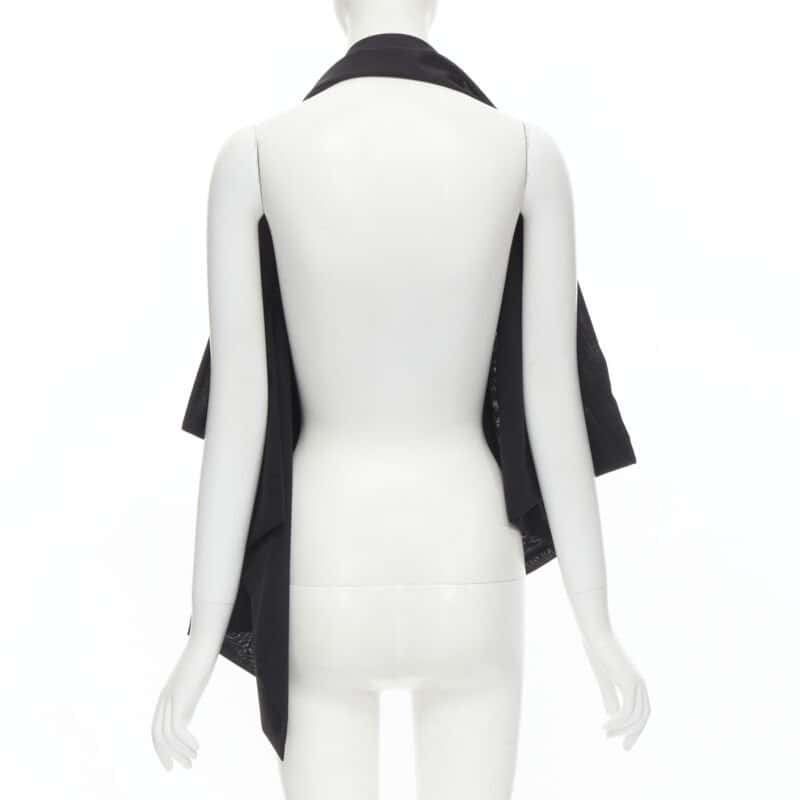Yohji Yamamoto Metal Ring Halter Black Polyester Never worn - Box View