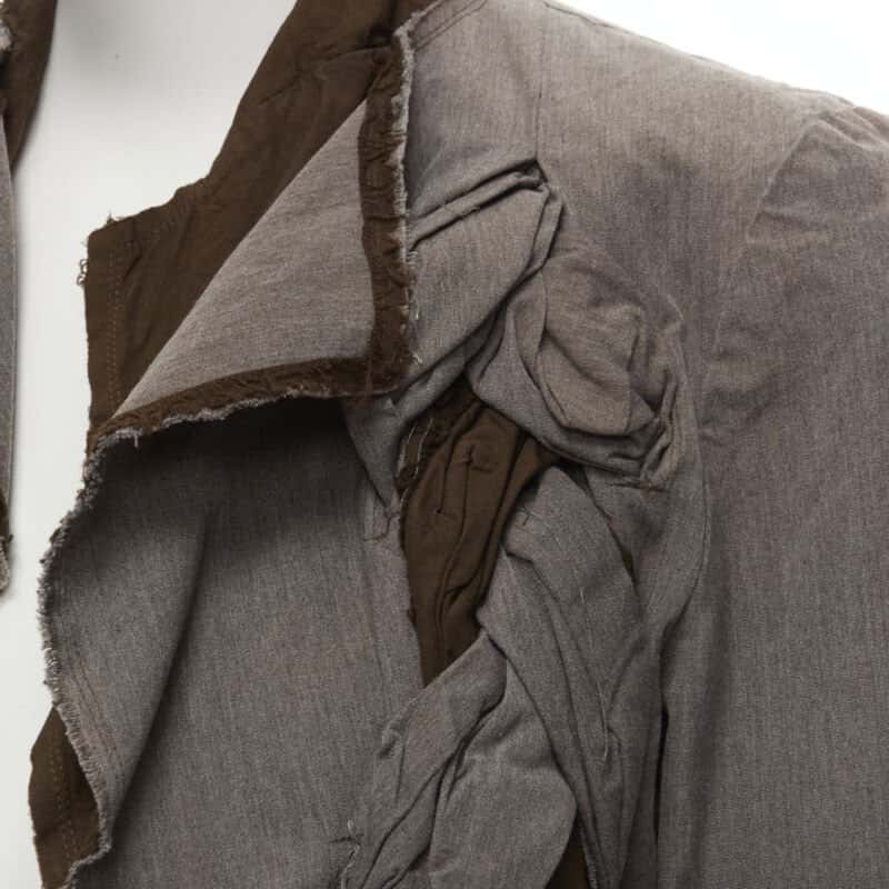 Comme Des Garcons Grey Twist Braid Jacket Grey Cotton Never worn - Back View