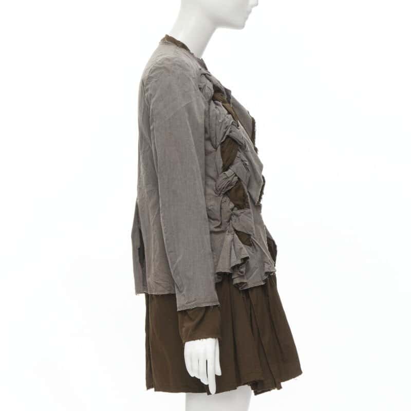 Comme Des Garcons Grey Twist Braid Jacket Grey Cotton Never worn - Box View