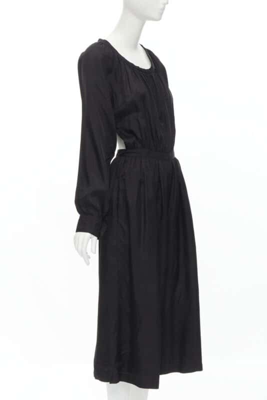 Comme Des Garcons Rayon Wide Jumpsuit Black Polyester Never worn - Front View