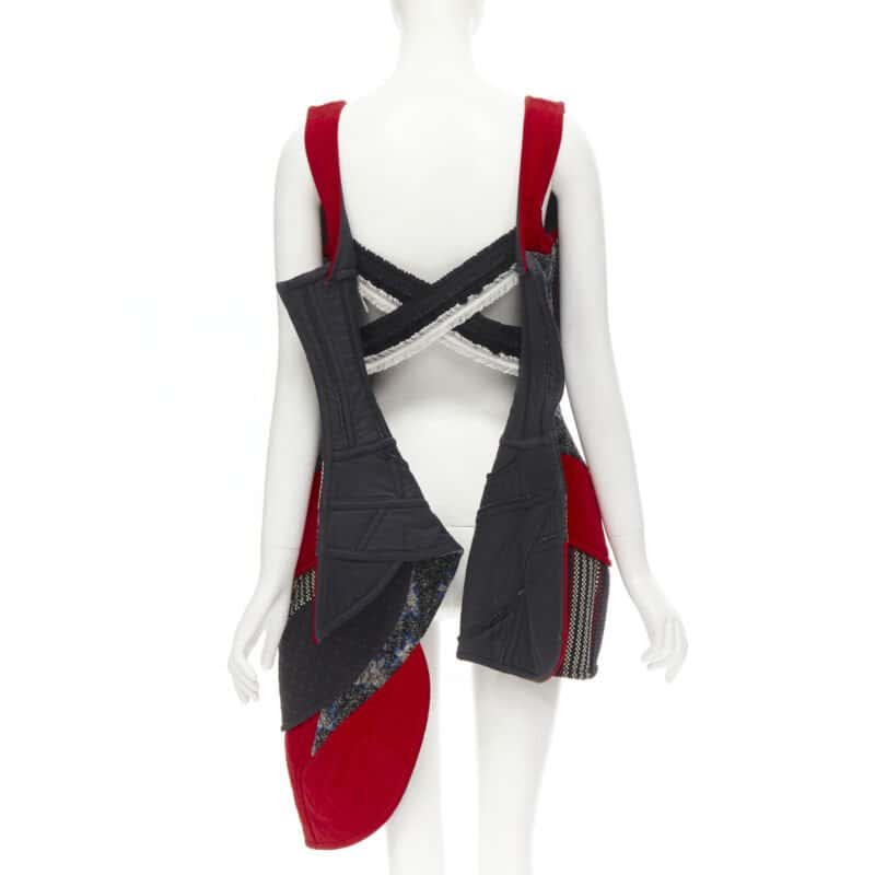 Comme Des Garcons Deconstructed Corset Red Velvet Never worn - Box View