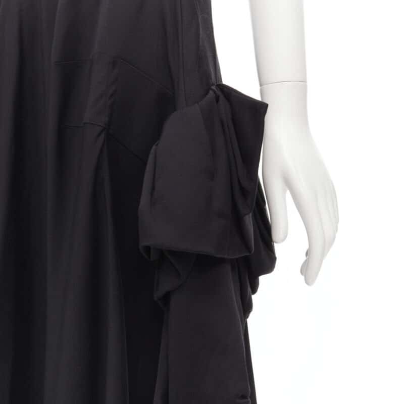 Comme Des Garcons Floral Sleeve Skirt Black Polyester Never worn - Back View