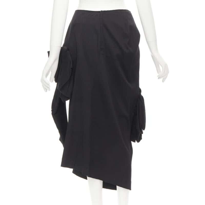 Comme Des Garcons Floral Sleeve Skirt Black Polyester Never worn - Box View