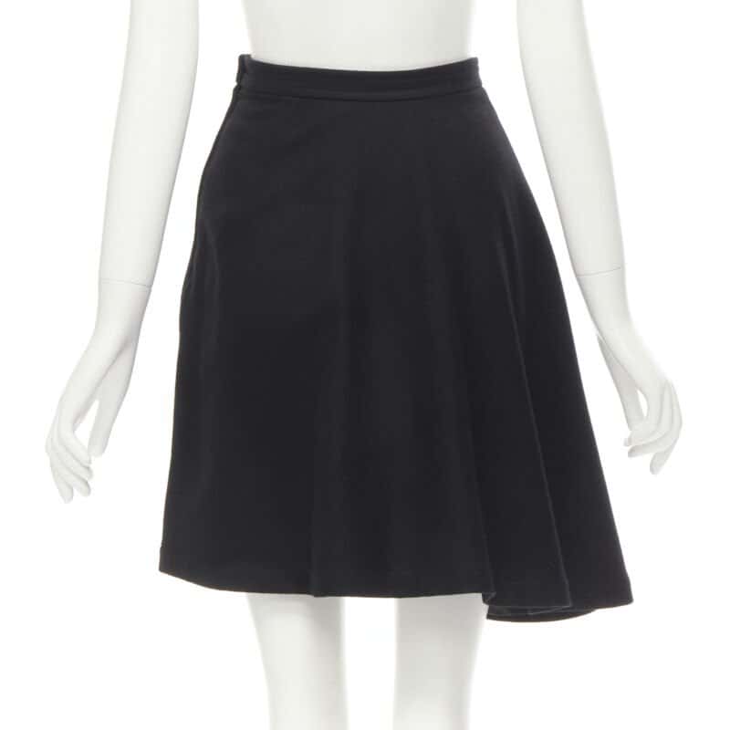 Comme Des Garcons Felt A-line Skirt Black Wool Never worn - Box View