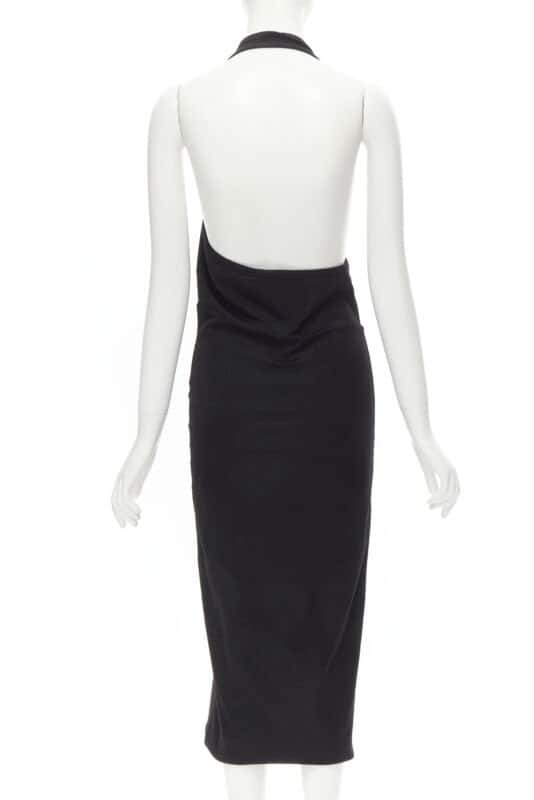 Comme Des Garcons Halter Bias Skirt Black Polyester Never worn - Box View