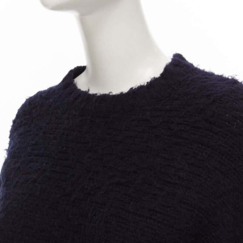 Comme Des Garcons Boiled Wool Sweater Black Wool Never worn - Inside View