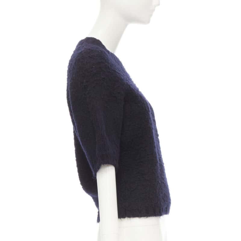 Comme Des Garcons Boiled Wool Sweater Black Wool Never worn - Box View