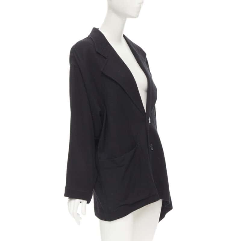 Comme Des Garcons Wide Cut Blazer Black Wool Never worn - Inside View