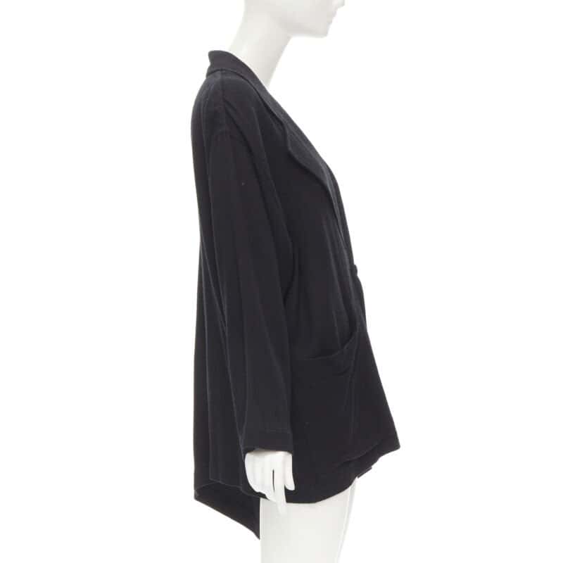 Comme Des Garcons Wide Cut Blazer Black Wool Never worn - Model View