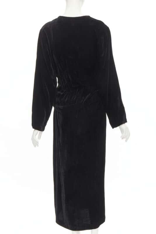 Comme Des Garcons Velvet Shirred Dress Black Velvet Never worn - Box View