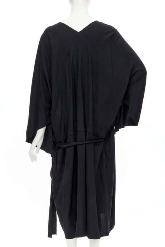 Comme Des Garcons Wrap Kimono Dress Black Polyester Never worn - Box View