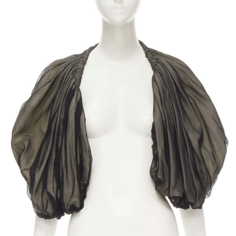 Comme Des Garcons Voluminous Shrug Black Polyester Very good condition - Front View
