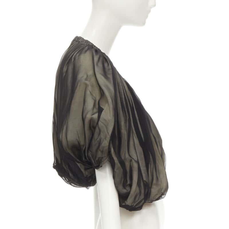 Comme Des Garcons Voluminous Shrug Black Polyester Very good condition - Model View