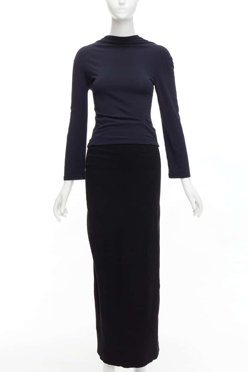 Comme Des Garcons Padded Gathered Skirt Black Polyester Good condition - Front View