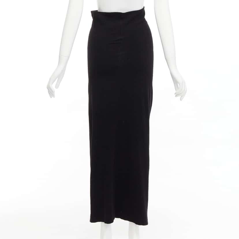 Comme Des Garcons Padded Gathered Skirt Black Polyester Good condition - Model View