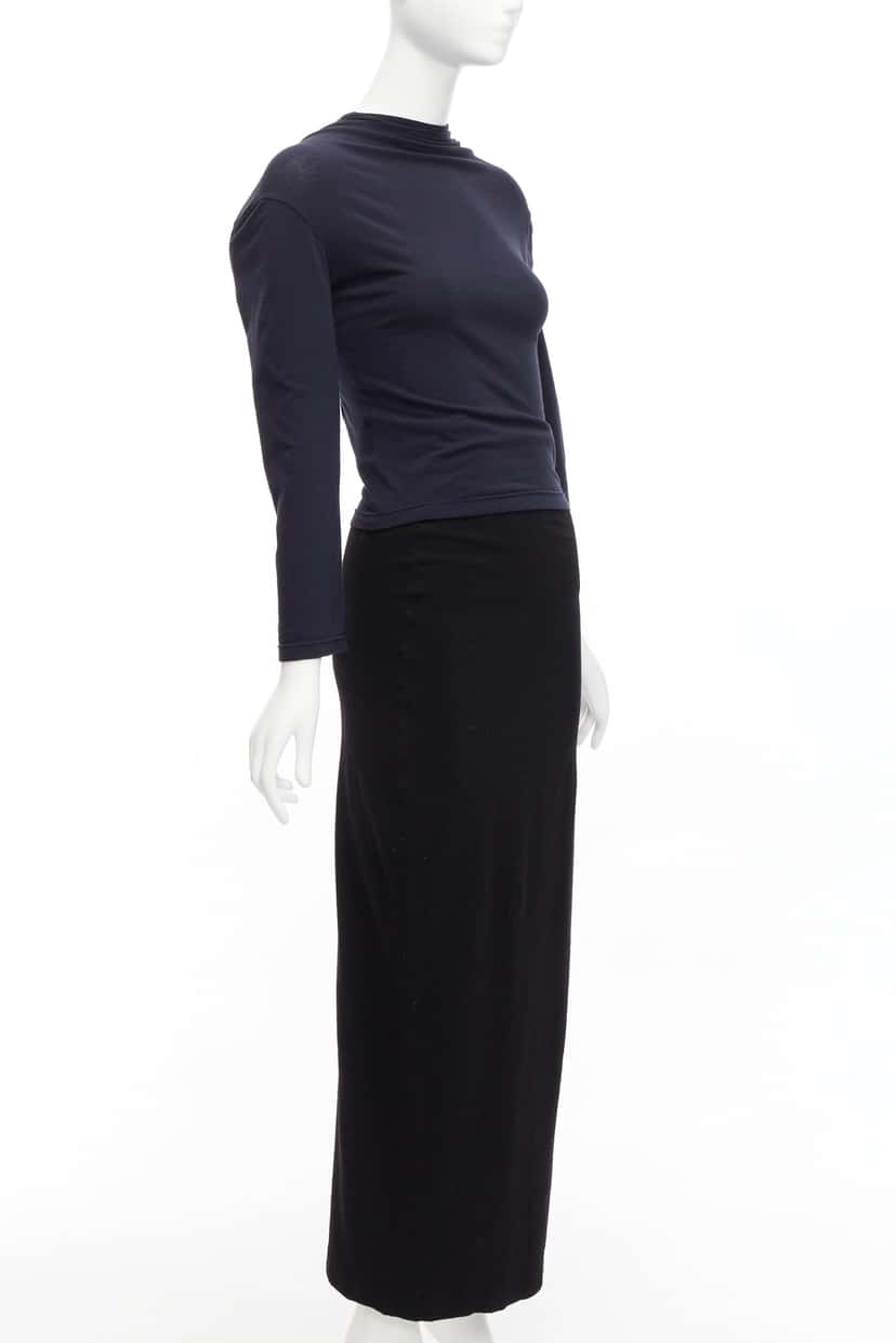 Comme Des Garcons Padded Gathered Skirt Black Polyester Good condition - Box View